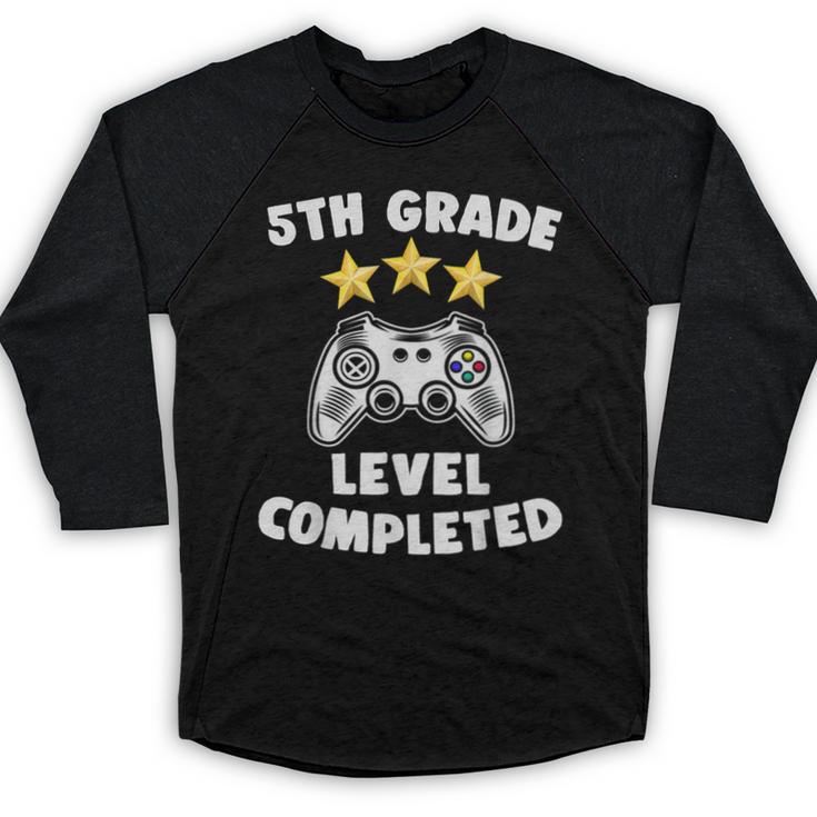 5th Grade Graduation  Video Gamer Tee Baseball Raglan Shirt