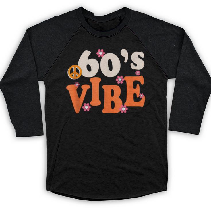 60's Vibe Retro Nostalgia Classic Mixtape Era 1960s Party Baseball Raglan Shirt