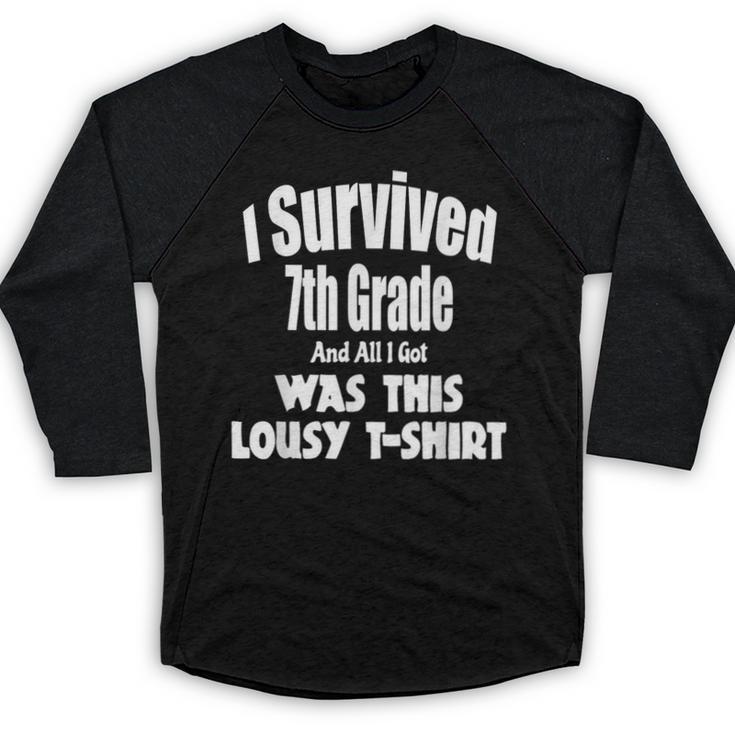 7th Seven Grade Graduation Shirt Boy Girl Graduate Education Baseball Raglan Shirt