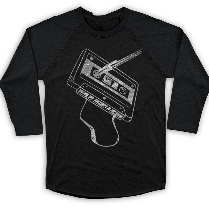 80s 90s Nostalgia Retro Cassette Tape Vintage Music Lovers Baseball Raglan Shirt