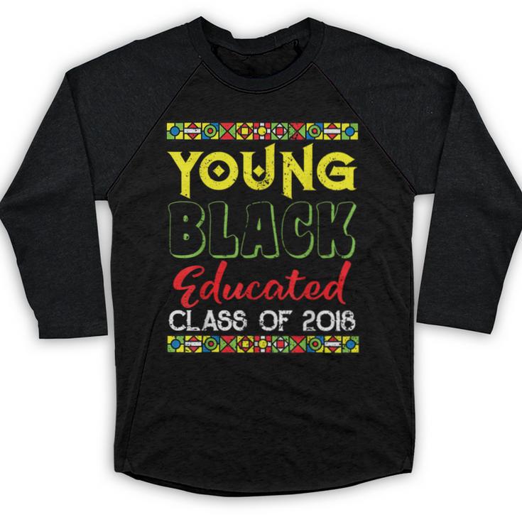 African American High School Graduation Grad Shirt Baseball Raglan Shirt