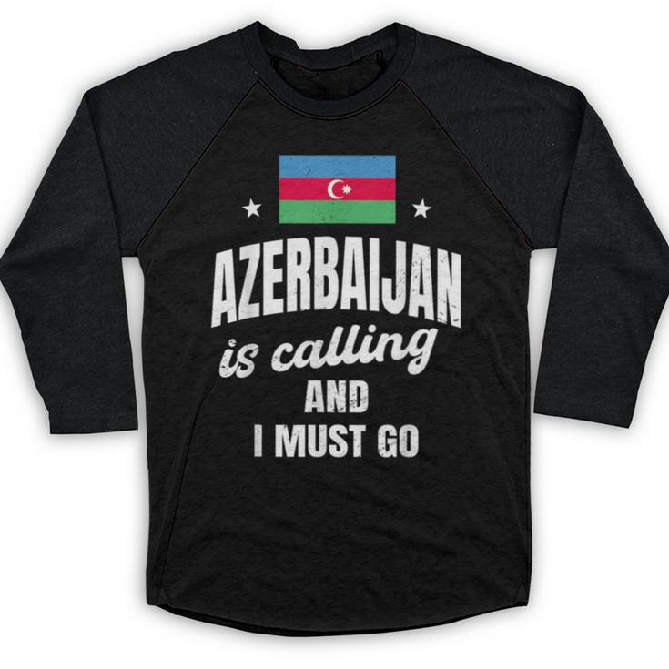 Azerbaijan Lover Saying Azeri Nostalgia Baseball Raglan Shirt