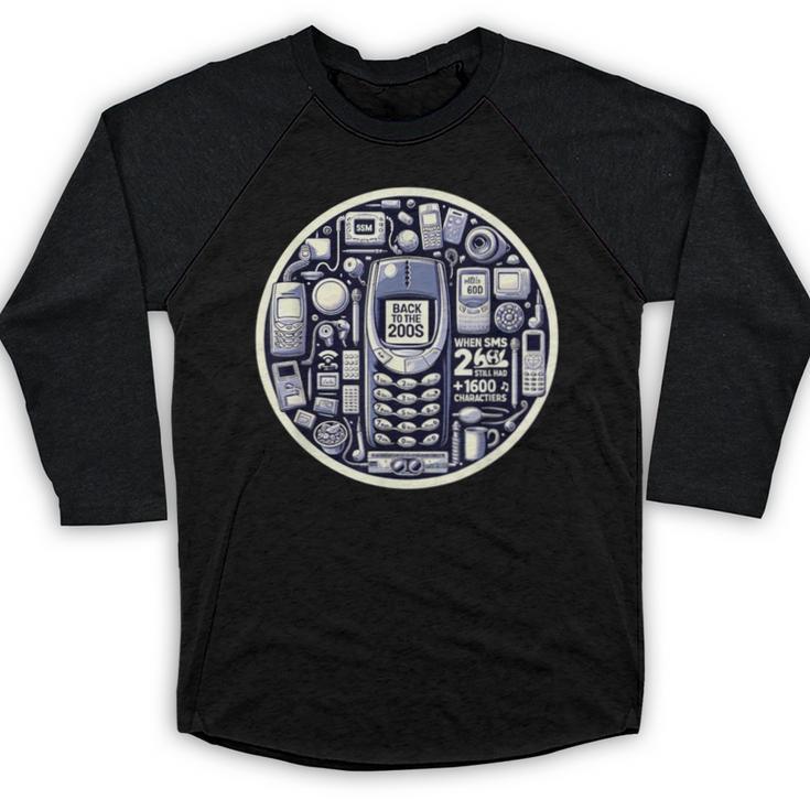 Back To The 2000s Tech Nostalgia Baseball Raglan Shirt