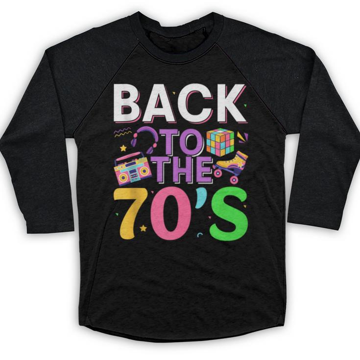 Back To The 70's Mixtape Era Nostalgia Retro 1970 70's Style Baseball Raglan Shirt