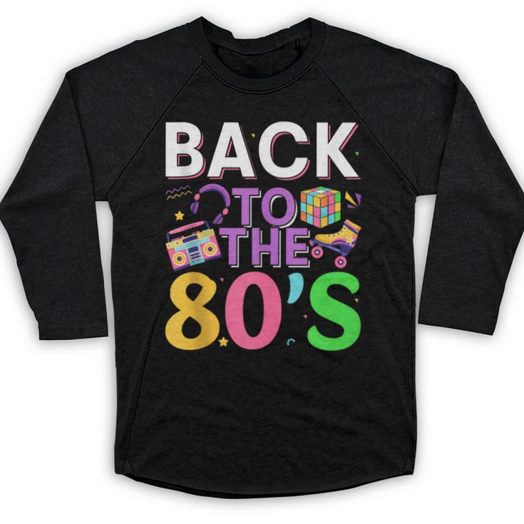 Back To The 80's Mixtape Era Nostalgia Retro 1980 80's Style Baseball Raglan Shirt