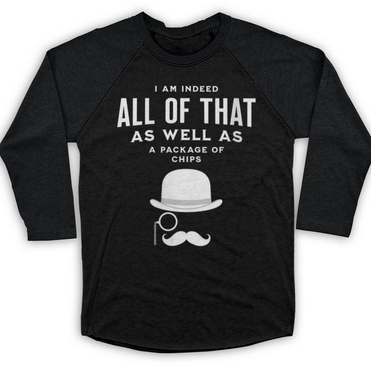 All Of That Bag Chips 1990s Nostalgia Saying British Baseball Raglan Shirt