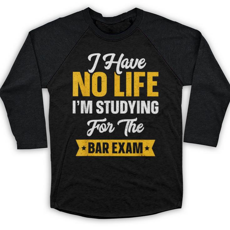 Bar Exam Shirt Law School Graduation 2025 Senior Baseball Raglan Shirt