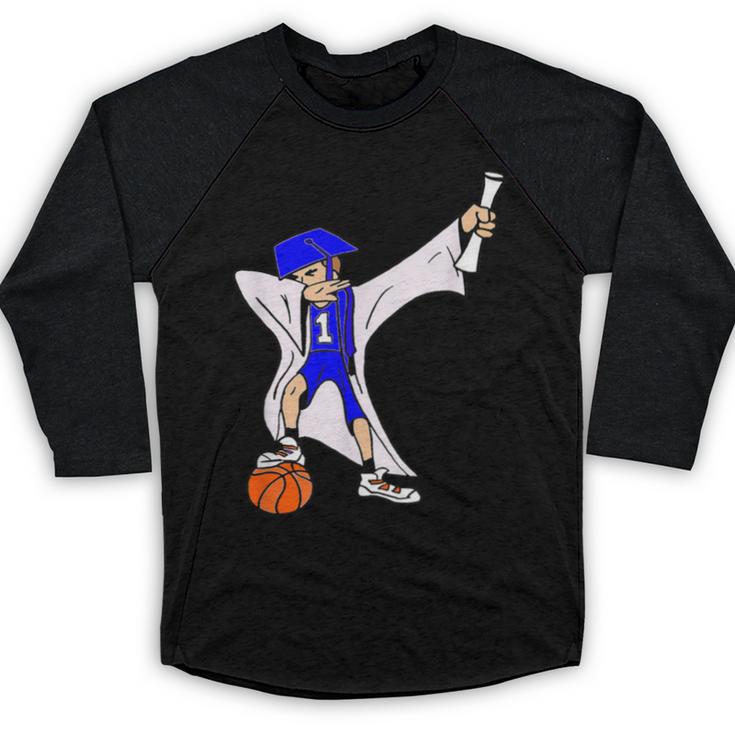 Basketball Dabbing Shirt Senior Graduation Him Her Baseball Raglan Shirt