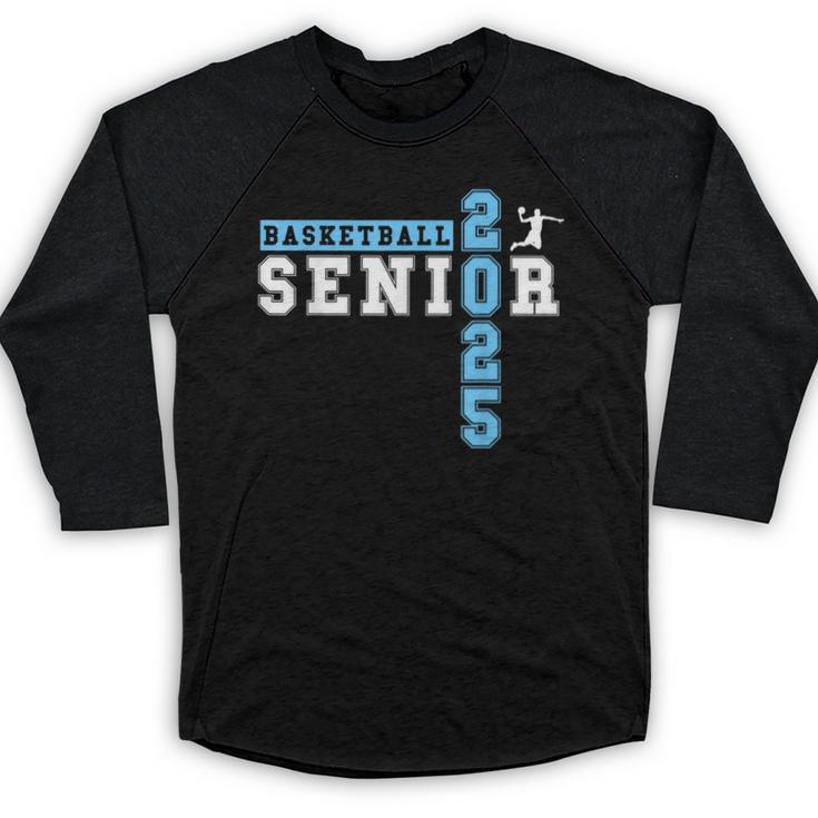 Basketball Senior Night Basketball Senior 2025 Graduation 40 Baseball Raglan Shirt