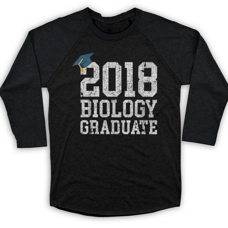 Biology Graduation Shirt 2018 Science Biology Graduate Baseball Raglan Shirt