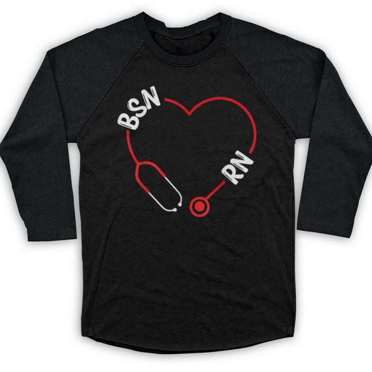 BSN RN Nurse Graduation Nursing Essentials BSN Nurses Baseball Raglan Shirt