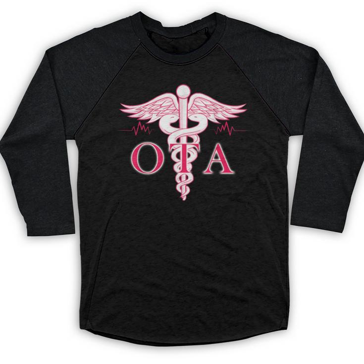 Caduceus Shirt Occupational Therapist Assistant Graduation Baseball Raglan Shirt