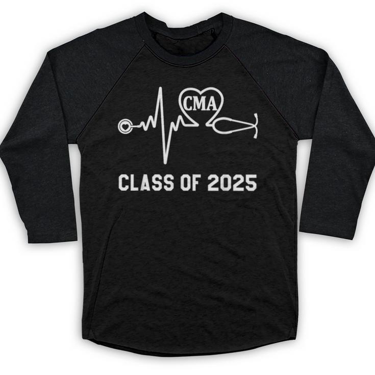Certified Medical Assistant CMA Graduation Class Of 2025 Baseball Raglan Shirt
