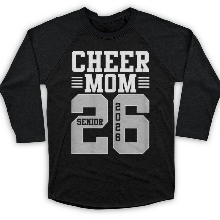 Cheer Mom Senior 2026 Cheerleaders Graduation Mother Baseball Raglan Shirt