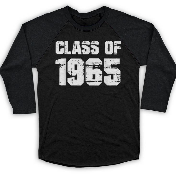 Class Of 1965 High School College Graduation Reunion Baseball Raglan Shirt