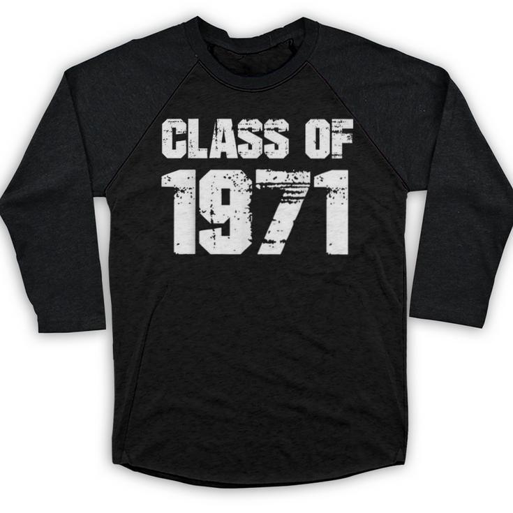 Class Of 1971 High School College Graduation Reunion T-Shirt Baseball Raglan Shirt