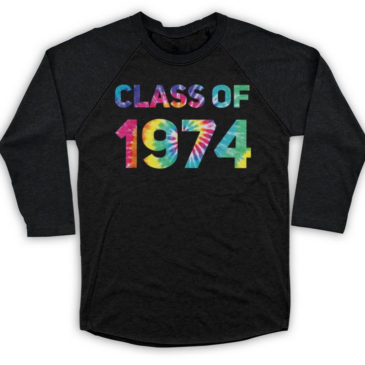 Class Of 1974 School Reunion College Highschool Graduation Baseball Raglan Shirt