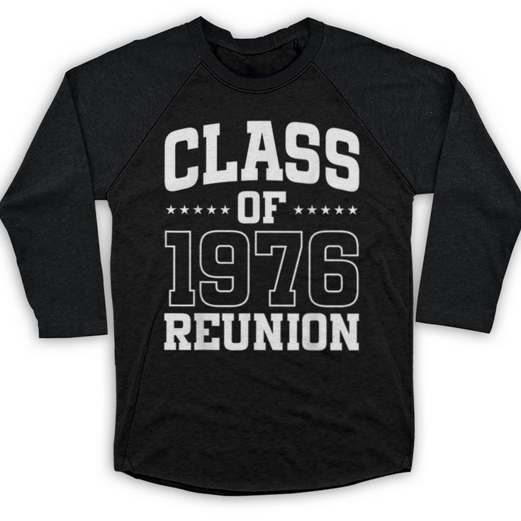 Class Of 1976 Reunion 50 Years Alumni Graduation High School Baseball Raglan Shirt