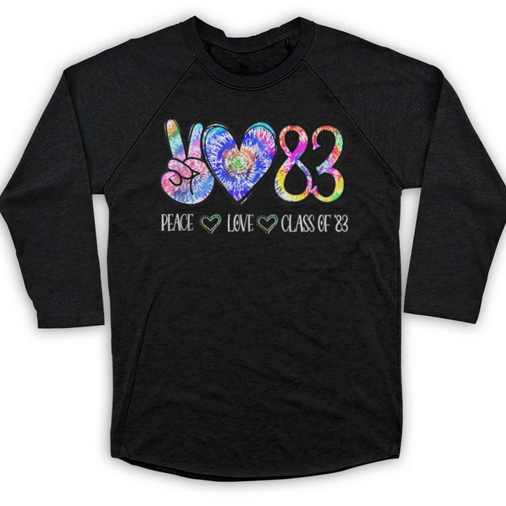 Class Of 1983 Shirt Graduation Tie Dye Senior '83 Reunion Baseball Raglan Shirt