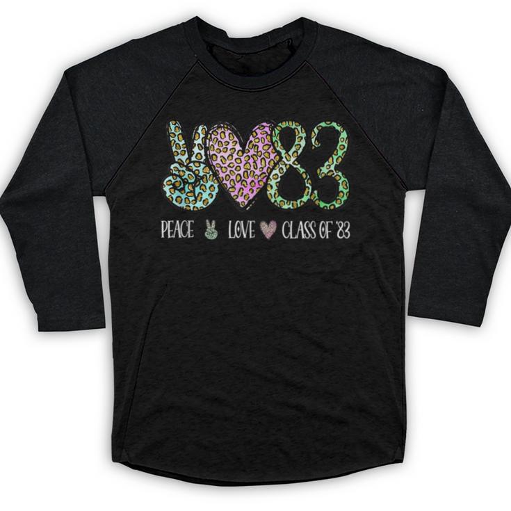 Class Of 1983 Shirt Leopard Senior Graduation Class Reunion Baseball Raglan Shirt
