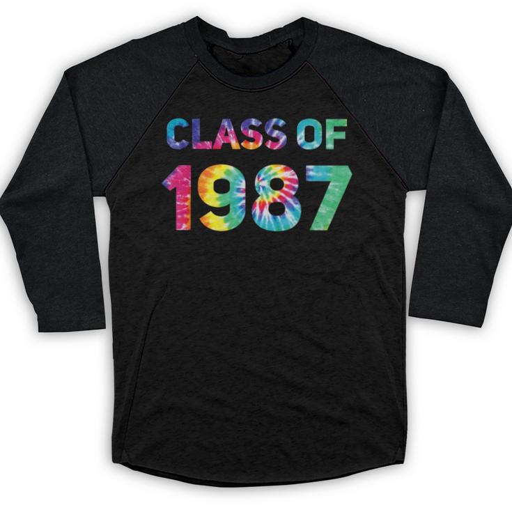 Class Of 1987 School Reunion College Highschool Graduation Baseball Raglan Shirt