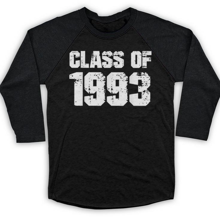 Class Of 1993 High School College Graduation Reunion T-Shirt Baseball Raglan Shirt