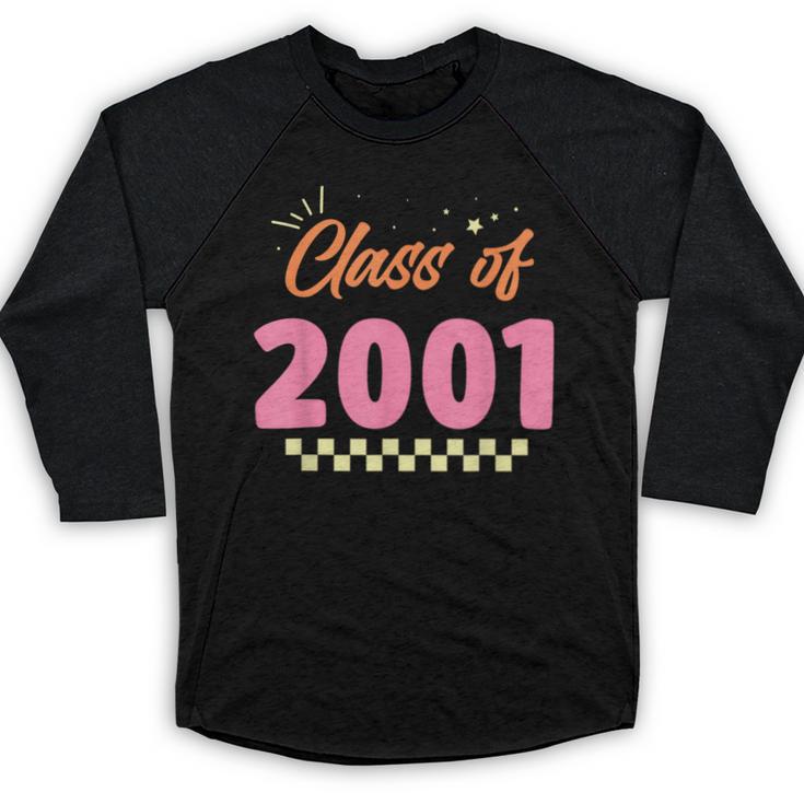 Class Of 2001 Meetup School Graduation Reunion Baseball Raglan Shirt
