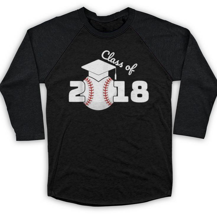 Class Of 2018 Baseball Senior Graduation Shirt Grad Baseball Raglan Shirt