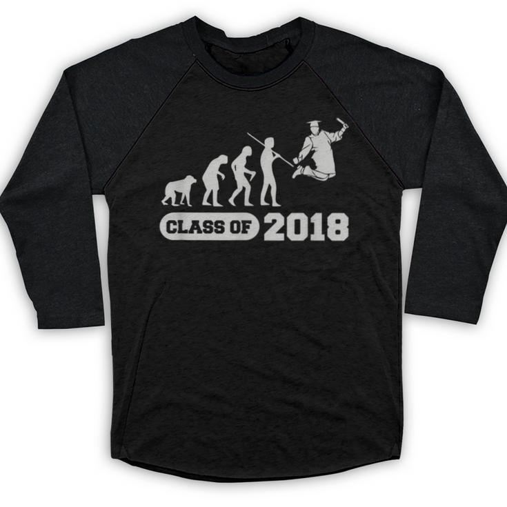 Class Of 2018 Graduation Evolution Baseball Raglan Shirt
