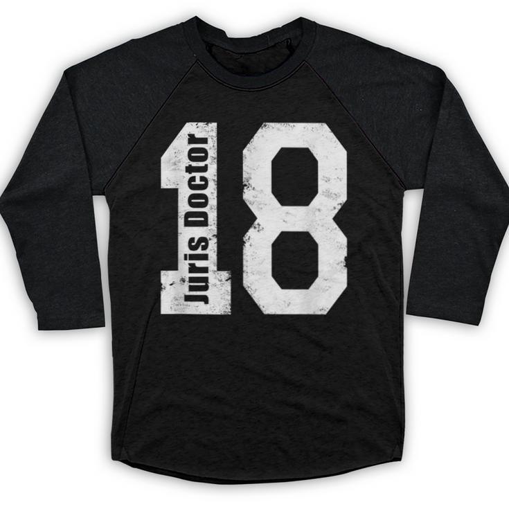 Class Of 2018 Lawyer Juris Doctor Graduation T-Shirt Baseball Raglan Shirt