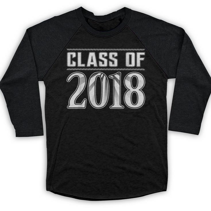 Class Of 2018 Senior Graduation Year Idea s T-Shirt Baseball Raglan Shirt