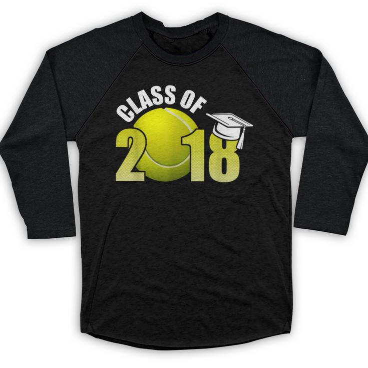 Class Of 2018 Shirts Graduation Senior Tennis Shirt Baseball Raglan Shirt