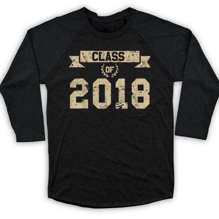 Class Of 2018 T-Shirt For 2018 Graduation Seniors Baseball Raglan Shirt