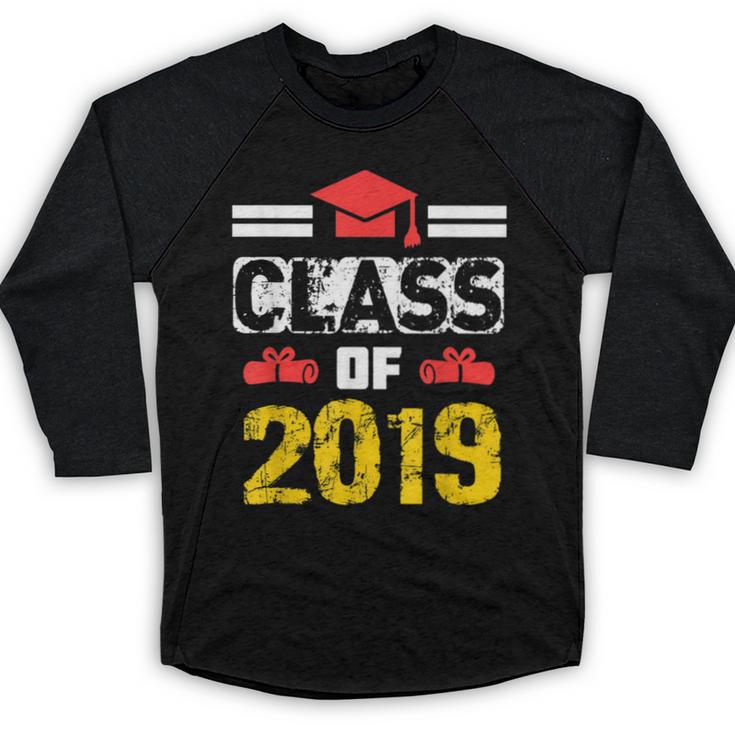 Class Of 2019 Graduation Senior High School College Baseball Raglan Shirt