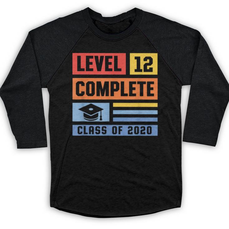 Class Of 2019 Senior High School Graduation Level 12th Grade Baseball Raglan Shirt