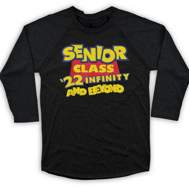 Class Of 2022 Senior 2000s Animated Movie Style Graduation Baseball Raglan Shirt