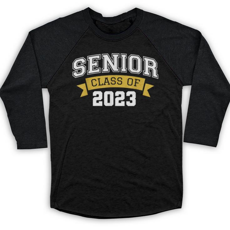 Class Of 2023 Senior 2023 Graduation Senior Boys Girls Baseball Raglan Shirt