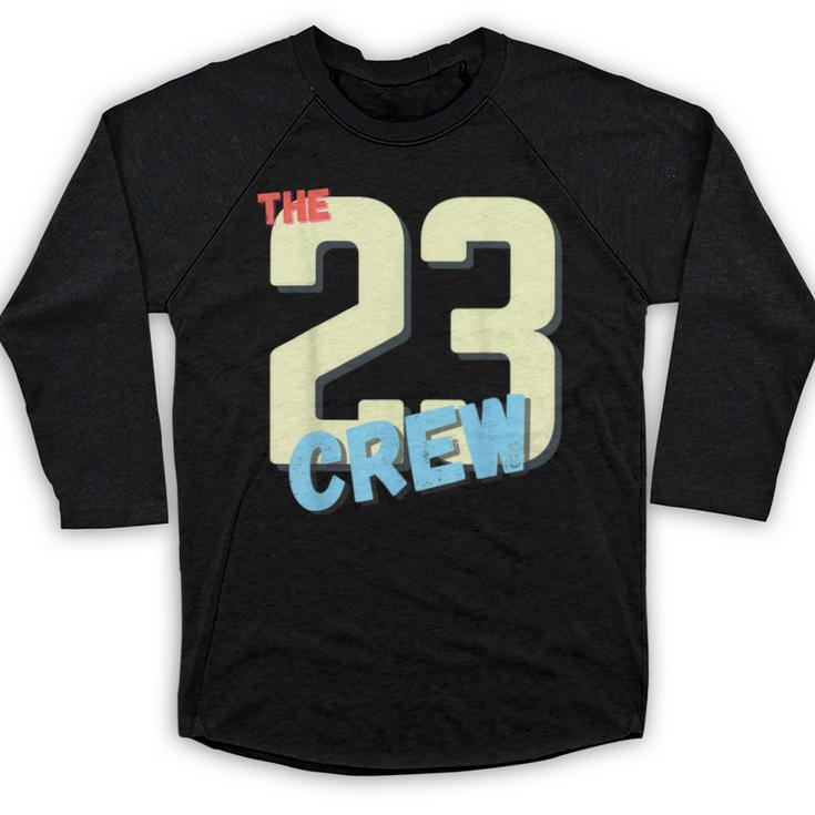 Class Of 2023 Seniors 23 Crew Senior Graduation Idea Baseball Raglan Shirt