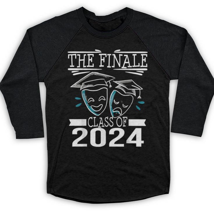 Class Of 2024 Finale Drama Theater Club Actor Graduation Baseball Raglan Shirt
