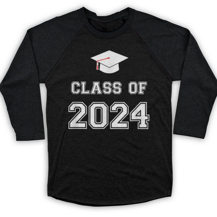 Class Of 2024 Graduation Baseball Raglan Shirt