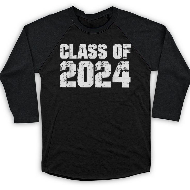 Class Of 2024 High School College Graduation Reunion T-Shirt Baseball Raglan Shirt