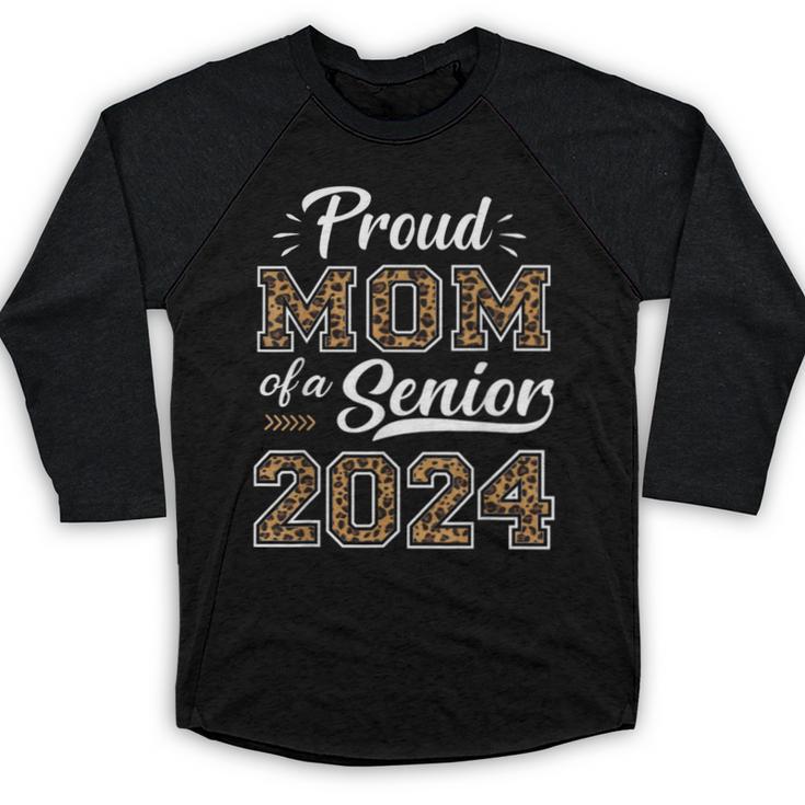 Class Of 2024 Proud Mom Of Senior Class 24 Graduation Baseball Raglan Shirt