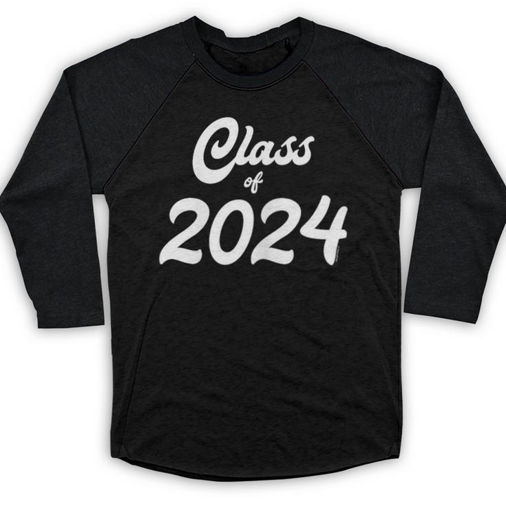 Class Of 2024 Shirt Graduation Her Women Senior Class Baseball Raglan Shirt