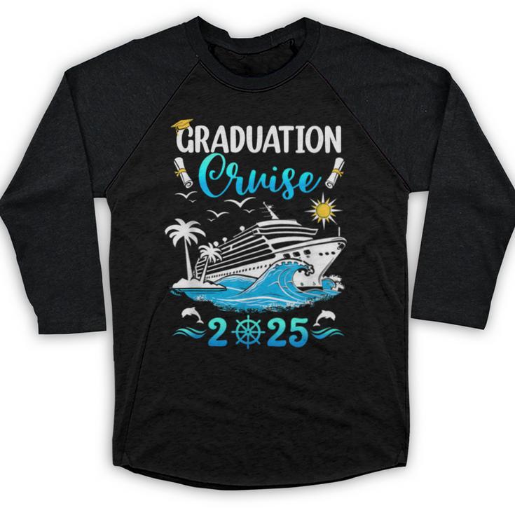 Class Of 2025 Graduation Cruise Senior Graduates Vacation Baseball Raglan Shirt