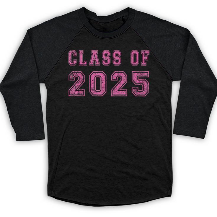 Class Of 2025 High School Graduation Date Graduate T Shirt Baseball Raglan Shirt