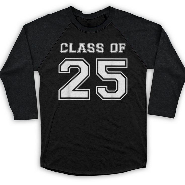 Class Of 2025 Senior Graduation High School Back To School Baseball Raglan Shirt
