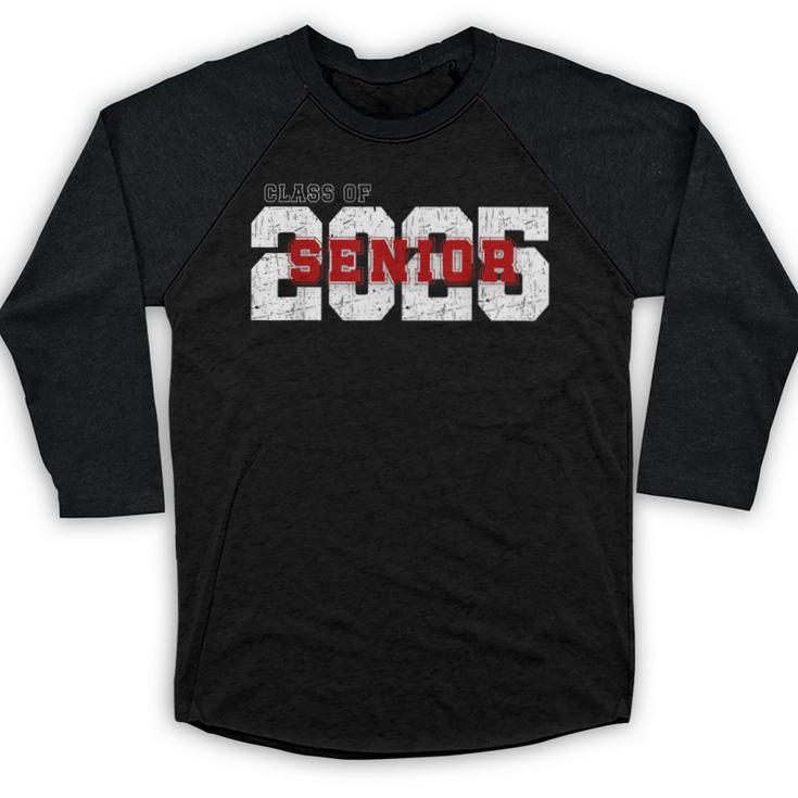 Class Of 2025 Senior Graduation 2025 And Red Baseball Raglan Shirt