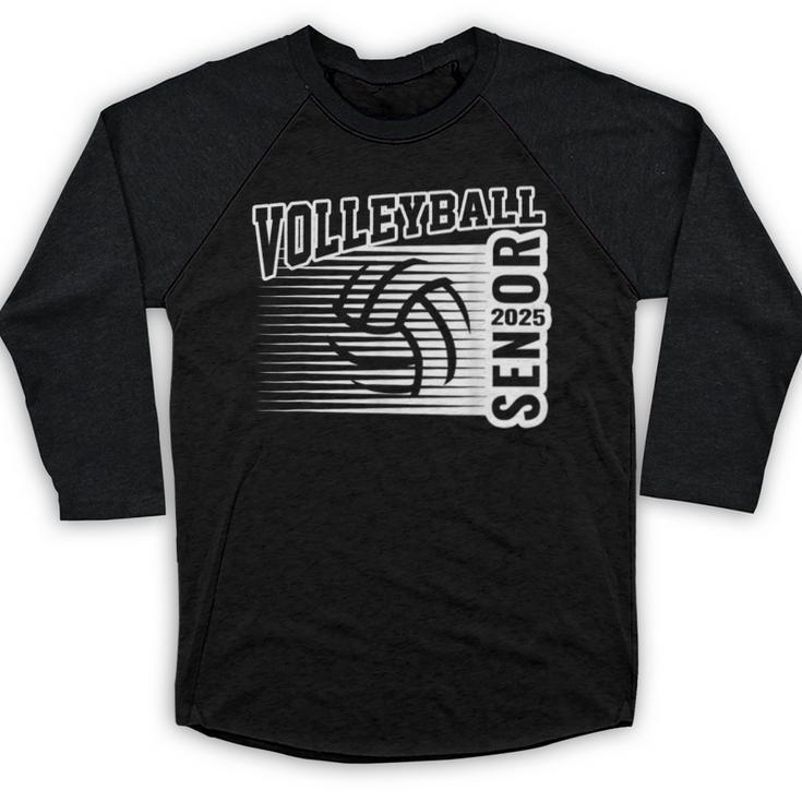 Class Of 2025 Volleyball Senior Class 25 Graduation Baseball Raglan Shirt