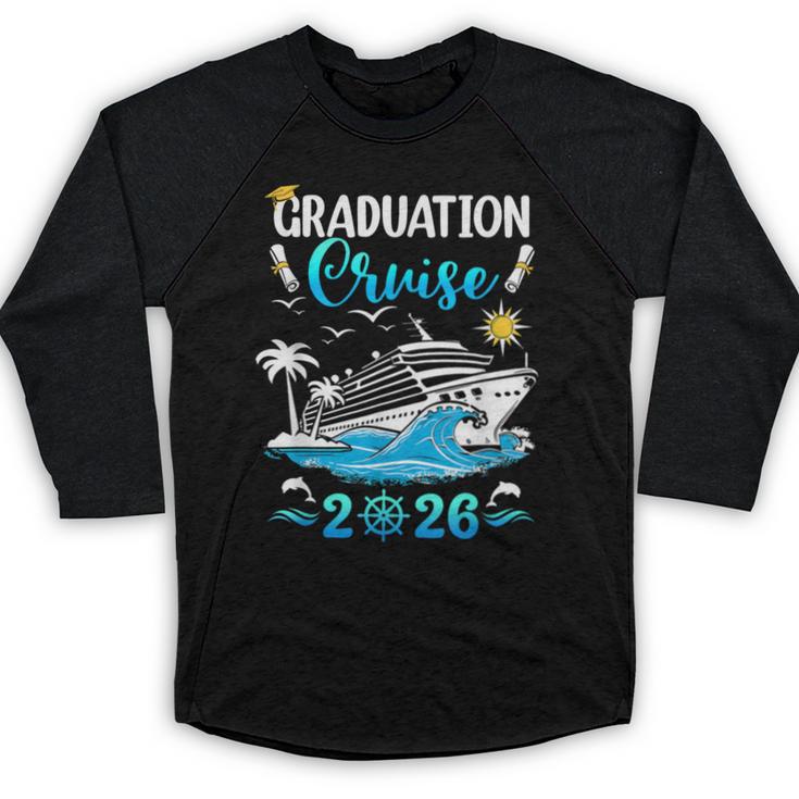 Class Of 2026 Graduation Cruise Senior Graduates Vacation Baseball Raglan Shirt