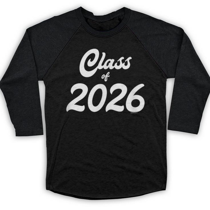 Class Of 2026 Graduation School Spirit Her Senior Class Baseball Raglan Shirt
